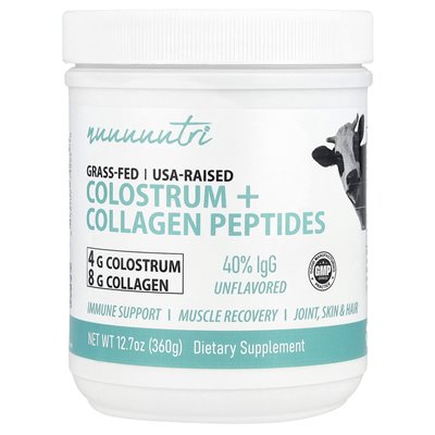 Fuzje Natury, Nutri, Peptydy kolagenowe coowarostrum +, niezmożone, 12,7 uncji (360 g)