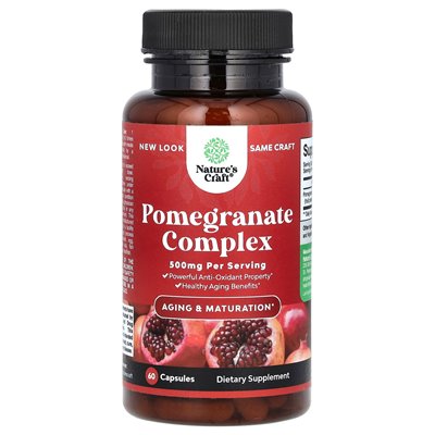 Nature's Craft, Complex Granat, 500 mg, 60 kapsułek