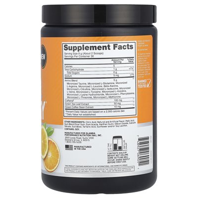 Optymalne odżywianie, Essential Amin.O.Energy, Citrus Spritz, 9,5 uncji (270 g)