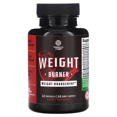 Nature's Craft, Burner, 60 capsules