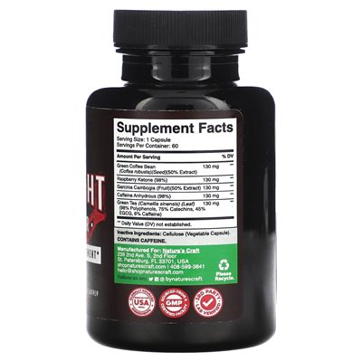Nature's Craft, Burner, 60 capsules