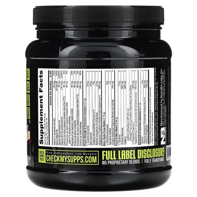 Nutrabio, przedtrening wydajność zapłonka, lemoniada malinowa, 1,25 funta (567 g)