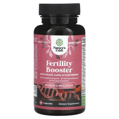 Nature's Craft, Women Wellness, Fłodność z Folianem, COQ10 i Chasteberry, 60 kapsułek