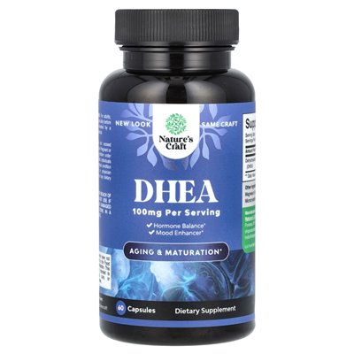 Nature's Craft, Dhea, 100 mg, 60 kapsułek