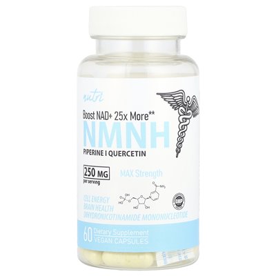 Nature's Fusions, NMNH, Max Worna, 250 mg, 60 kapsułki wegańskiej (125 mg na kapsułkę)