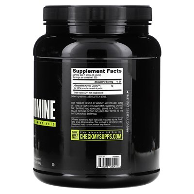 Nutrabio, glutamina, aminokwas czystego stopnia, 2,2 funta (1000 g)
