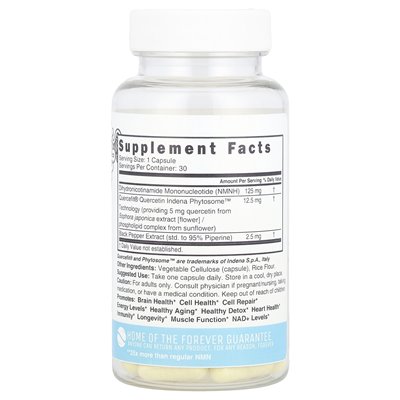 Nature's Fusions, NMNH, dodatkowa siła, 125 mg, 30 kapsułek wegańskich