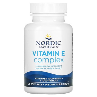 Nordic Naturals, Kompleks Witaminy E, 30 miękkich żeli Nordic Naturals, Kompleks Witaminy E, 30 miękkich żeli