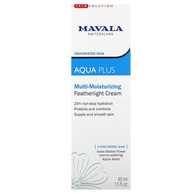 Mavala, Aqua Plus, mehrfach feuchtigkeitsspendende, federleichte Creme, 1,5 fl oz (45 ml)