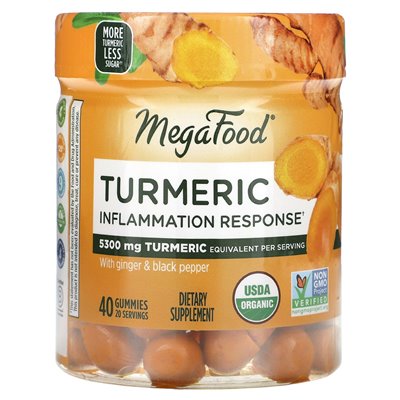 Megafood, Kurkuma, Entzündungsreaktion, 40 Gummibärchen