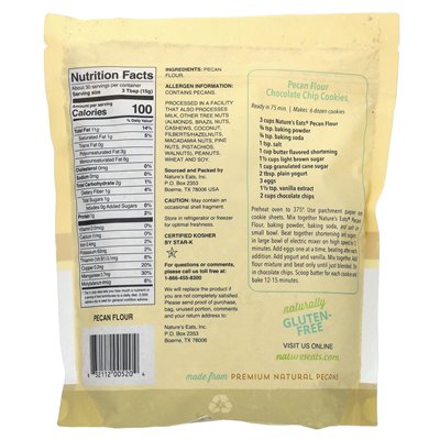 Nature's Eats, Pekannussmehl, fein gemahlen, 16 oz (454 g)