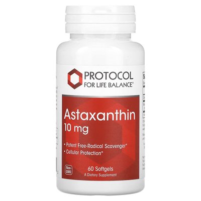 Life Balance Protocol, Astaxanthin, 10mg, 60 soft
