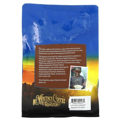 Berg. Whitney Coffee Roasters, Bio-Kaffee aus Peru, koffeinfrei, mittelstark geröstete Bohnen, 12 oz (340 g)