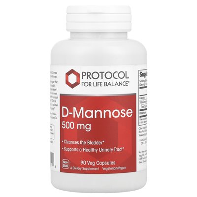 Balance Life Protocol, D-Mannose, 90 Gemüsekapseln
