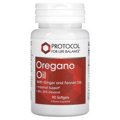 Life Balance Protocol, Oregano Oil with Ginger and Fennel Oils, 90 Soft