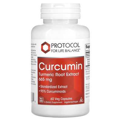Life Balance Protocol, Curcumin, Turmeric Root Extract, 665mg, 60 Veg Capsules