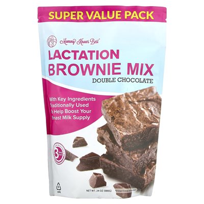 Mommy wie najlepiej, mieszanka Lactation Brownie, Double Chocolate, 24 uncje (680 g) Mommy wie najlepiej, mieszanka Lactation Brownie, Double Chocolate, 24 uncje (680 g)