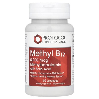 Life Balance Protocol, Methyl B12, 5000 mcg, 60 s