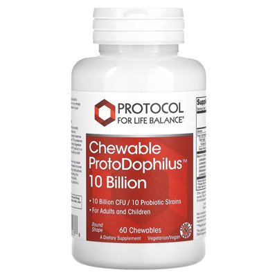 Life Balance Protocol, Protodophilus kaubar, 10 Milliarden, 60 Kautabletten