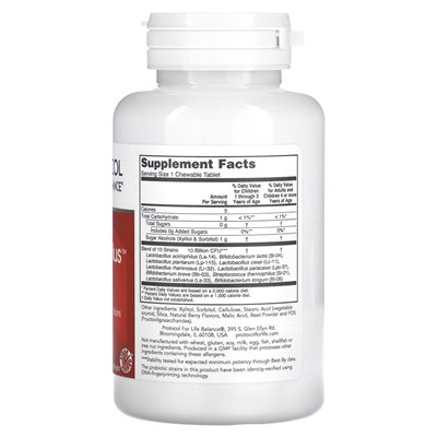 Life Balance Protocol, Protodophilus kaubar, 10 Milliarden, 60 Kautabletten
