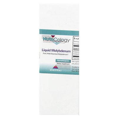 Nutricology, ciekłego molibdenu, 1 fl Oz (30 ml)