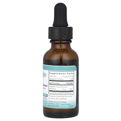 Nutricology, ciekłego molibdenu, 1 fl Oz (30 ml)