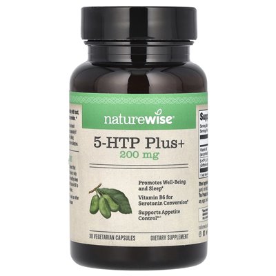 Naturee, 5-HTP Plus+, 200 mg, 30 kapsułek wegetariańskich Naturee, 5-HTP Plus+, 200 mg, 30 kapsułek wegetariańskich