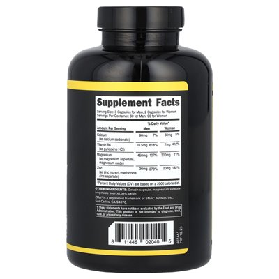 Primaforce, ZMA®, Anabolic Mineral Support, 180 kapsułek