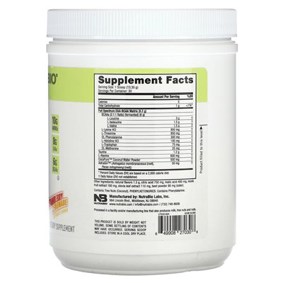 Nutrabio, EAA, truskawkowa lemoniada, 0,88 funta (401 g)
