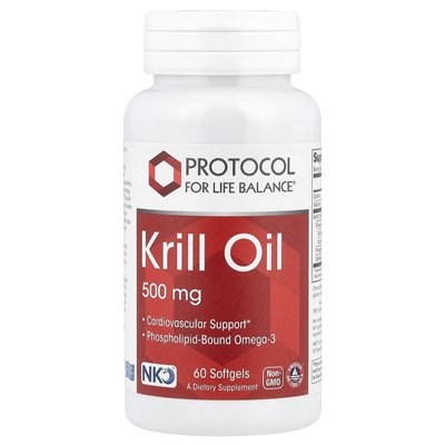Balance Life Protocol, Krillöl, 500 mg, 60 weiche