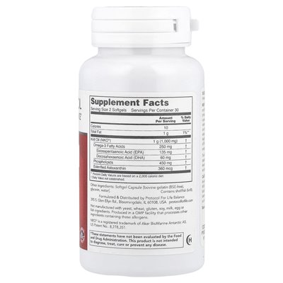 Balance Life Protocol, Krillöl, 500 mg, 60 weiche