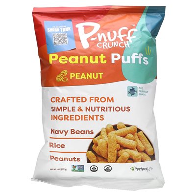 P-Nuff, Crunch, Puffs Puffs, Peanut, 4 uncje (113 g)