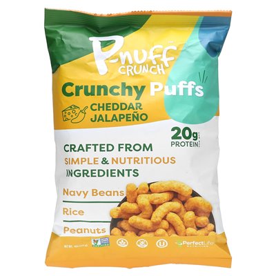 P-Nuff, Crunch, crispy puffs, Jalapeño Cheddar, 4 oz (113 g)
