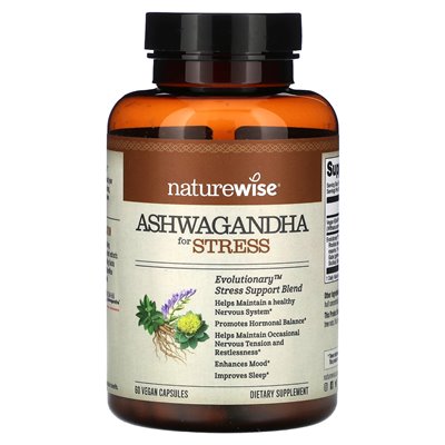 Nature, Ashwagandha gegen Stress, 60 vegane Kapseln