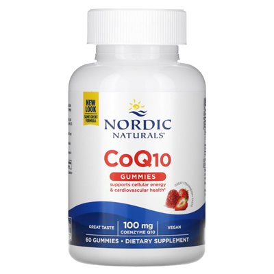 Nordic Naturals, COQ10 Gummie, Strawberries, 100mg, 60 gummies