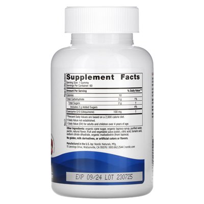 Nordic Naturals, COQ10 Gummie, Erdbeeren, 100 mg, 60 Gummies