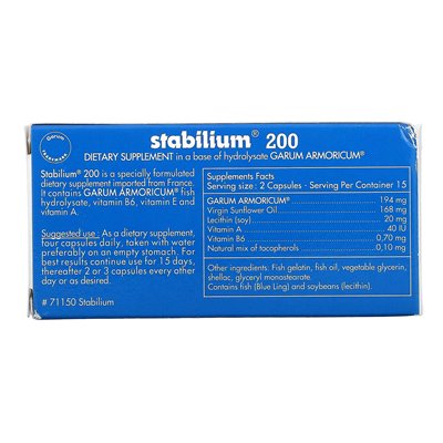Nutricology, stabilium 200, 30 kapsułek