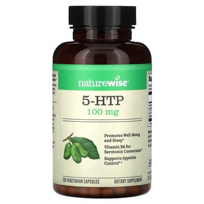 NatureWise, 5-HTP, 100 mg, 120 kapsułek wegetariańskich NatureWise, 5-HTP, 100 mg, 120 kapsułek wegetariańskich