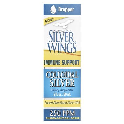 Natural Path Silver Wings, Koloidalne Srebro, 250 ppm, 2 uncje fl (60 ml) Natural Path Silver Wings, Koloidalne Srebro, 250 ppm, 2 uncje fl (60 ml)