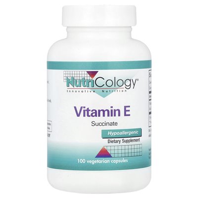 Nutricology, witamina E, 330 mg, 100 kapsułek wegetariańskich Nutricology, witamina E, 330 mg, 100 kapsułek wegetariańskich