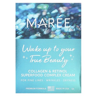 Maree, kolagen i retinol Superfood Complex Cream, 1,7 fl Oz (50 ml)