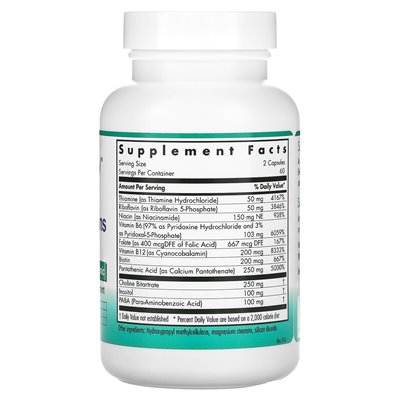 Nutricology, Super B Vitamins, 120 kapsułek wegetariańskich Nutricology, Super B Vitamins, 120 kapsułek wegetariańskich