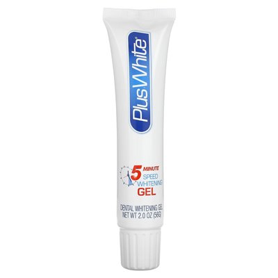 Plus biały, 5 -minutowy żel wybielający, 2 uncje (56 g) Plus biały, 5 -minutowy żel wybielający, 2 uncje (56 g)