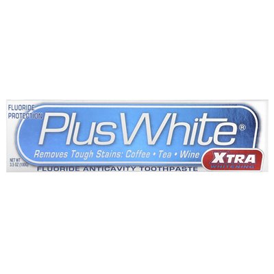 Plus biały, wybielanie Xtra, pasta do zębów fluoru, mięta, 3,5 uncji (100 g)