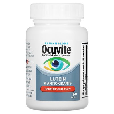 Ocuvit, suplement witaminy i minerałów, luteina i przeciwutleniacze, 60 tabletek