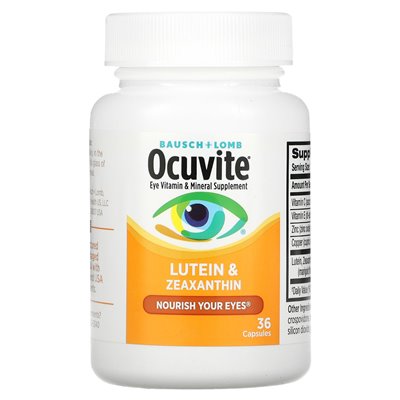 Ocuvite, lutein and zeaxanthin, 36 capsules