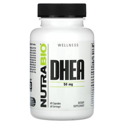 Nutrabio, Dhea, 50 mg, 60 kapsułek