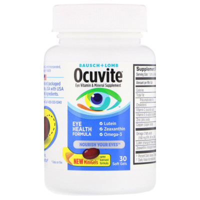 Ocuvite, Formuła Zdrowia Oczu, 30 Miękkich Żelków