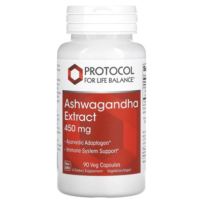 Balance Life Protocol, Ashwagandha-Extrakt, 450 mg, 90 Gemüsekapseln