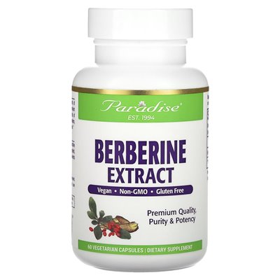 Herbs of Paradise, Berberinextrakt, 60 vegetarische Kapseln